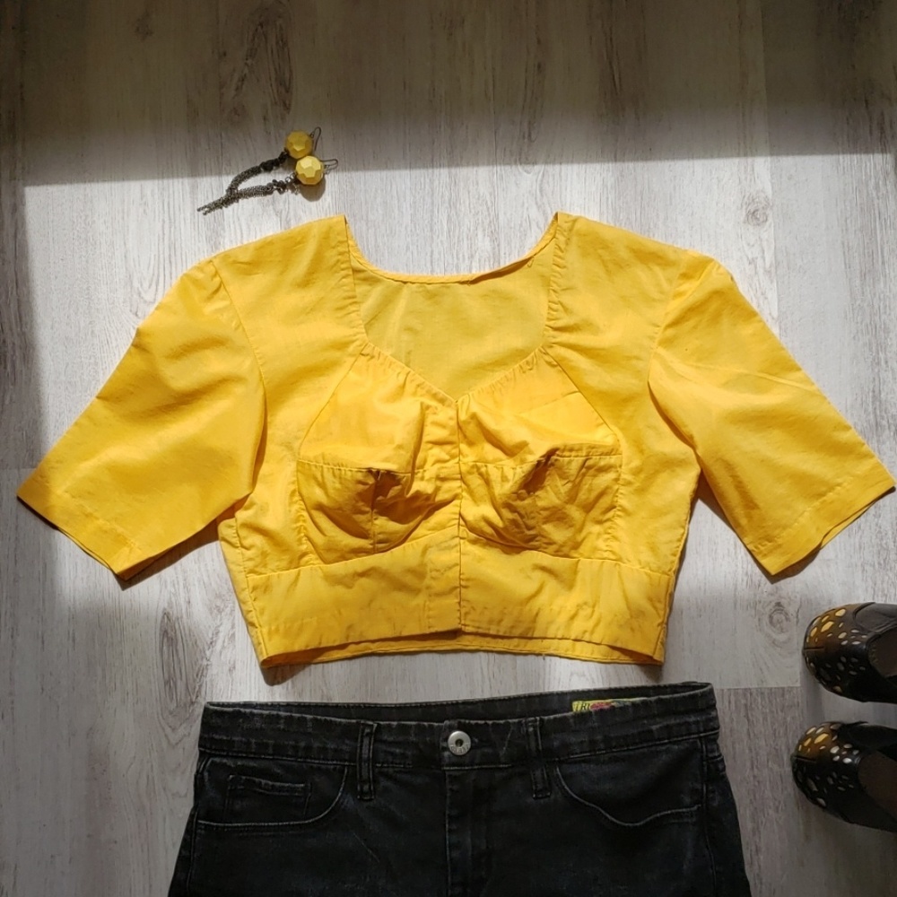 True Vintage 80s Bullet Bra Crop Top Large Cup